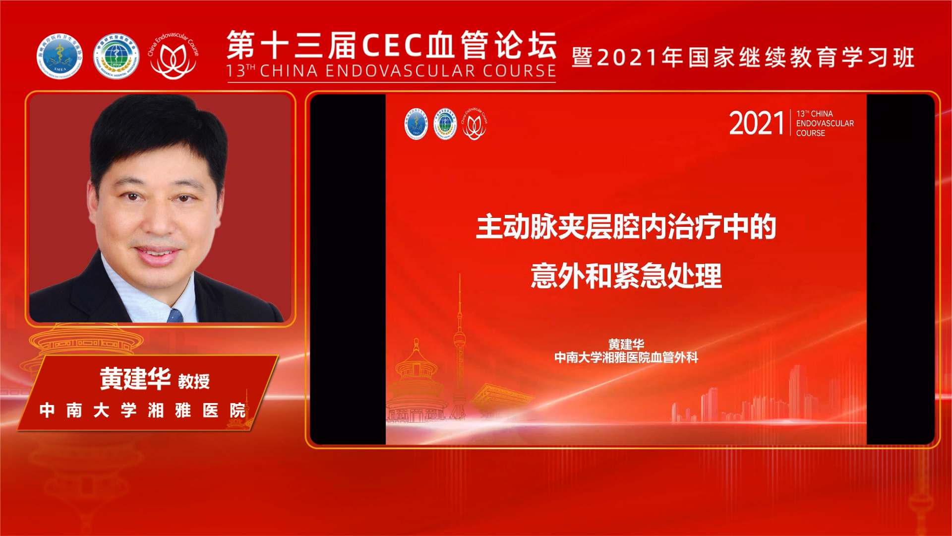 主动脉夹层腔内治疗术中意外的紧急处理-黄建华