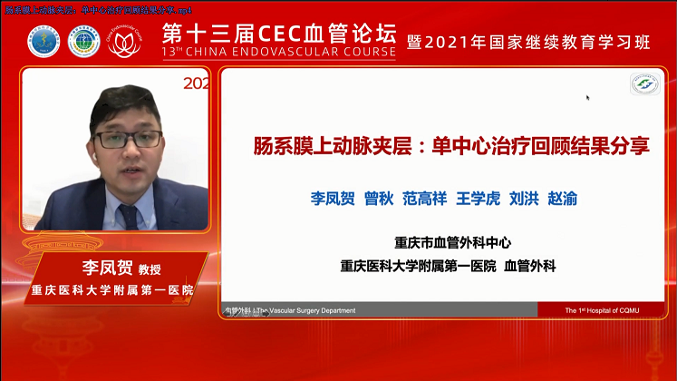 肠系膜上动脉夹层：单中心治疗回顾结果分享-李凤贺