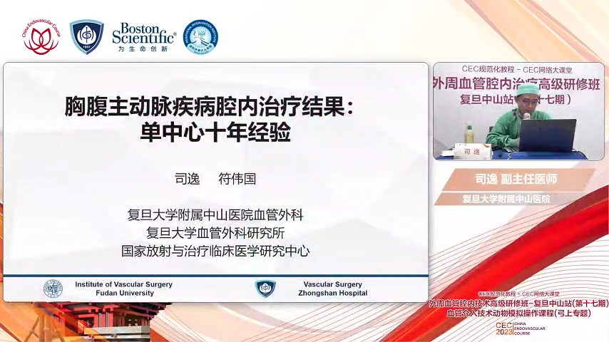 胸腹主动脉疾病腔内治疗结果单中心十年经验-司逸