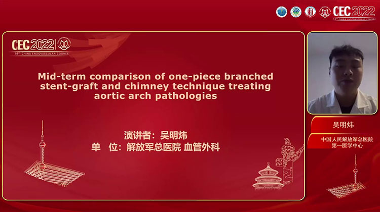 烟囱技术及单分支支架技术治疗累及主动脉弓部病变的中期结果对比-吴明炜