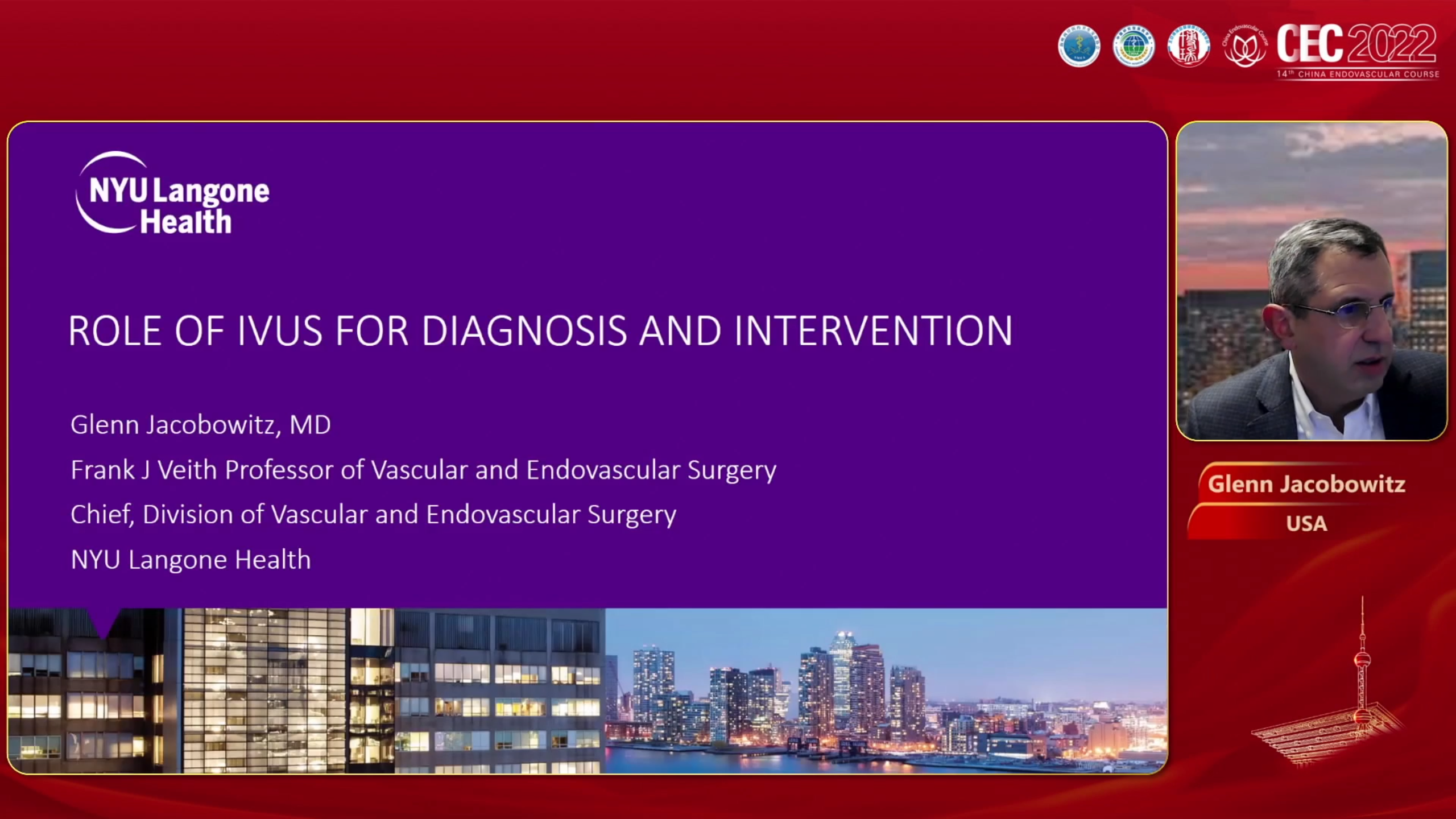 Role of IVUS for diagnosis and intervention-Glenn Jacobowitz