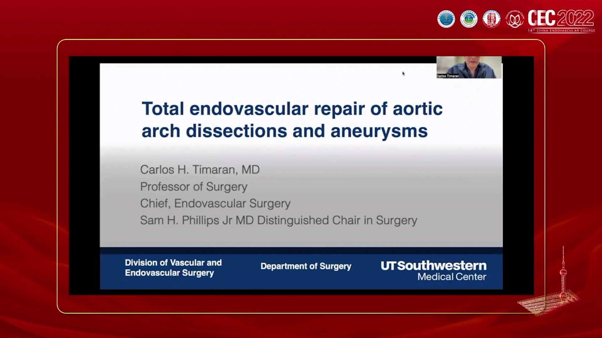 Total endovascular repair of aortic arch dissections and aneurysms-Carlos&nbsp;&nbsp; Timaran